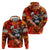 Personalized Moose Love Zip Hoodie Maple Leaf Autumn Passion