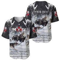 The Wolves Hunting Moose Baseball Jersey