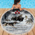 The Wolves Hunting Moose Beach Blanket