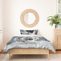 The Wolves Hunting Moose Bedding Set