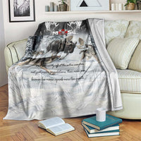 The Wolves Hunting Moose Blanket