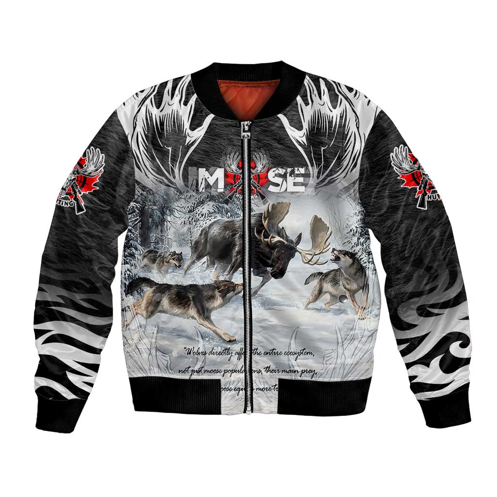 The Wolves Hunting Moose Bomber Jacket