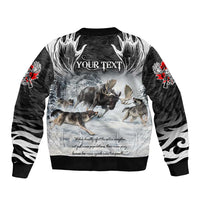 The Wolves Hunting Moose Bomber Jacket