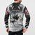 The Wolves Hunting Moose Button Sweatshirt