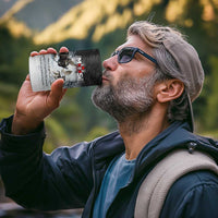 The Wolves Hunting Moose 4 in 1 Can Cooler Tumbler