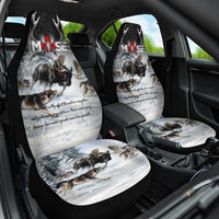 The Wolves Hunting Moose Car Seat Cover
