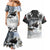The Wolves Hunting Moose Couples Matching Mermaid Dress and Hawaiian Shirt