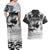 The Wolves Hunting Moose Couples Matching Off Shoulder Maxi Dress and Hawaiian Shirt
