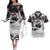 The Wolves Hunting Moose Couples Matching Off The Shoulder Long Sleeve Dress and Hawaiian Shirt