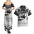 The Wolves Hunting Moose Couples Matching Summer Maxi Dress and Hawaiian Shirt