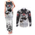 The Wolves Hunting Moose Couples Matching Tank Maxi Dress and Long Sleeve Button Shirt