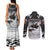The Wolves Hunting Moose Couples Matching Tank Maxi Dress and Long Sleeve Button Shirt