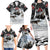 The Wolves Hunting Moose Family Matching Long Sleeve Bodycon Dress and Hawaiian Shirt