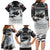 The Wolves Hunting Moose Family Matching Long Sleeve Bodycon Dress and Hawaiian Shirt