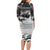 The Wolves Hunting Moose Family Matching Long Sleeve Bodycon Dress and Hawaiian Shirt