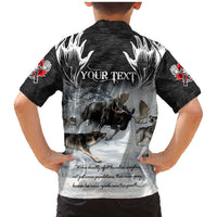 The Wolves Hunting Moose Family Matching Mermaid Dress and Hawaiian Shirt