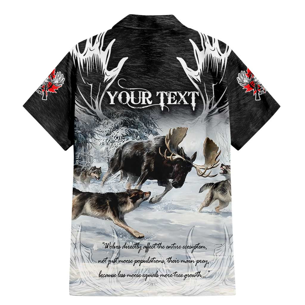 The Wolves Hunting Moose Family Matching Mermaid Dress and Hawaiian Shirt