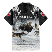 The Wolves Hunting Moose Family Matching Mermaid Dress and Hawaiian Shirt