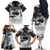 The Wolves Hunting Moose Family Matching Off The Shoulder Long Sleeve Dress and Hawaiian Shirt
