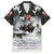 The Wolves Hunting Moose Family Matching Off The Shoulder Long Sleeve Dress and Hawaiian Shirt