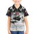 The Wolves Hunting Moose Family Matching Off The Shoulder Long Sleeve Dress and Hawaiian Shirt