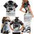 The Wolves Hunting Moose Family Matching Short Sleeve Bodycon Dress and Hawaiian Shirt
