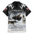 The Wolves Hunting Moose Family Matching Short Sleeve Bodycon Dress and Hawaiian Shirt
