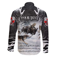 The Wolves Hunting Moose Family Matching Short Sleeve Bodycon Dress and Hawaiian Shirt