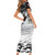 The Wolves Hunting Moose Family Matching Short Sleeve Bodycon Dress and Hawaiian Shirt