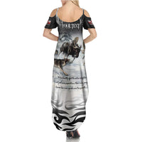 The Wolves Hunting Moose Family Matching Summer Maxi Dress and Hawaiian Shirt