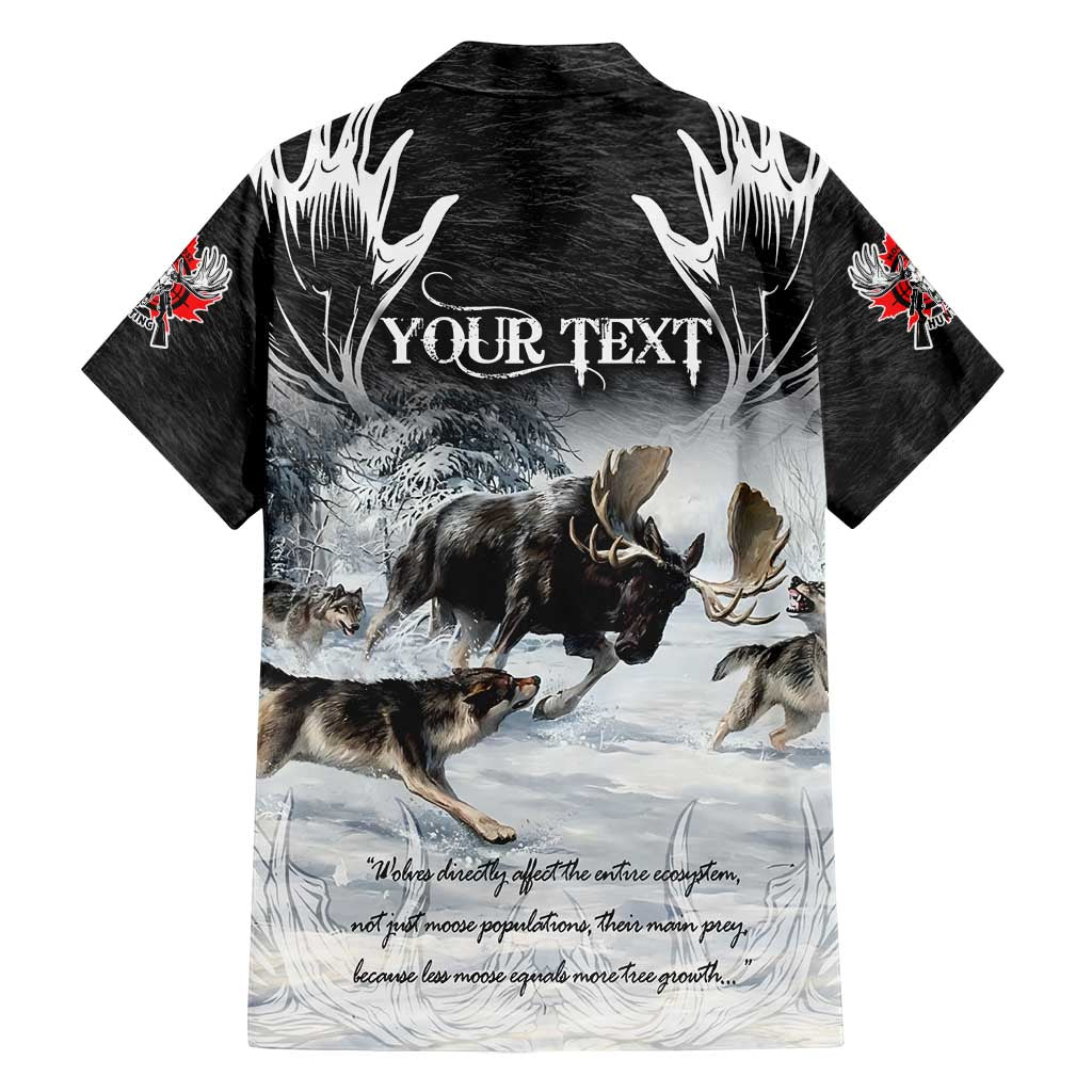 The Wolves Hunting Moose Family Matching Tank Maxi Dress and Hawaiian Shirt