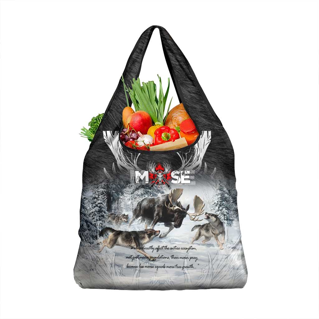 The Wolves Hunting Moose Grocery Bag