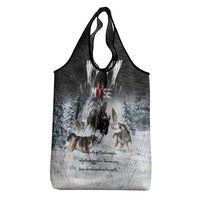 The Wolves Hunting Moose Grocery Bag