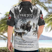 The Wolves Hunting Moose Hawaiian Shirt
