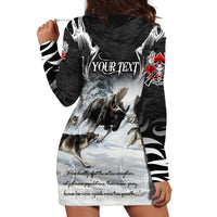 The Wolves Hunting Moose Hoodie Dress