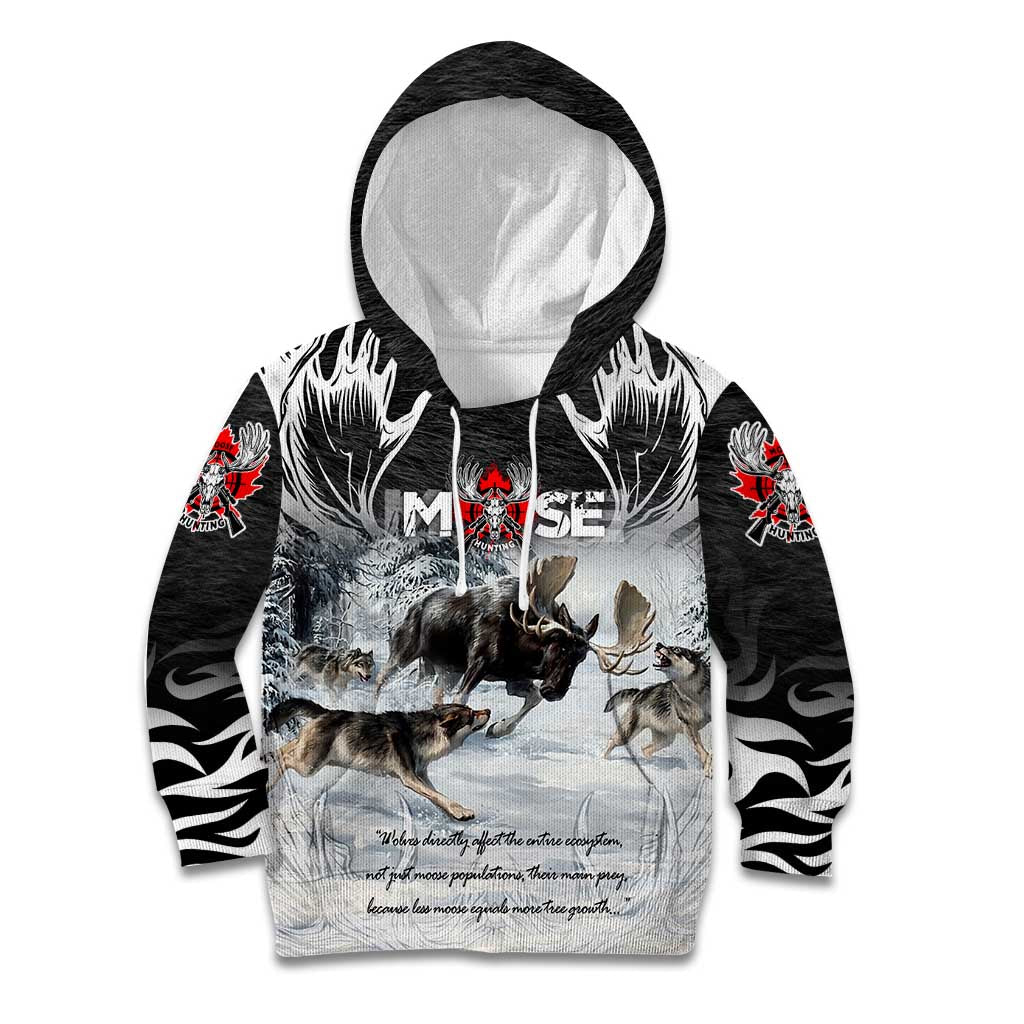 The Wolves Hunting Moose Kid Hoodie