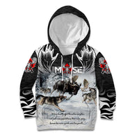 The Wolves Hunting Moose Kid Hoodie