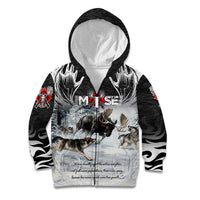 The Wolves Hunting Moose Kid Hoodie