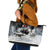 The Wolves Hunting Moose Leather Tote Bag