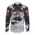 The Wolves Hunting Moose Long Sleeve Button Shirt