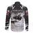 The Wolves Hunting Moose Long Sleeve Button Shirt