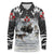 The Wolves Hunting Moose Long Sleeve Polo Shirt