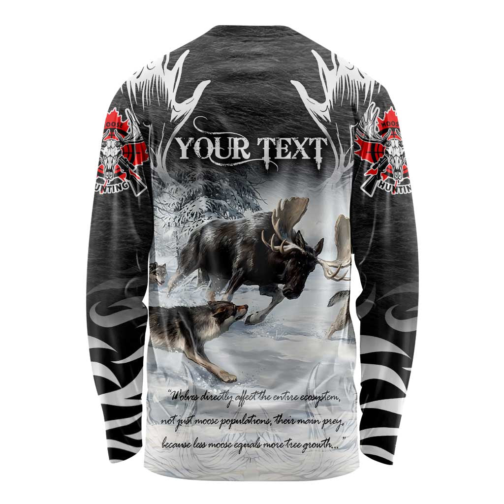 The Wolves Hunting Moose Long Sleeve Shirt