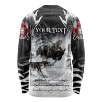 The Wolves Hunting Moose Long Sleeve Shirt