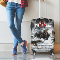 The Wolves Hunting Moose Luggage Cover