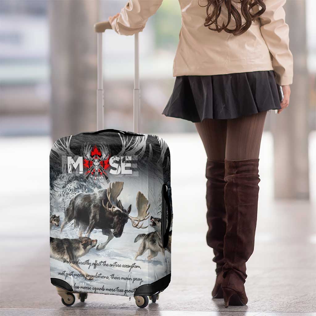 The Wolves Hunting Moose Luggage Cover