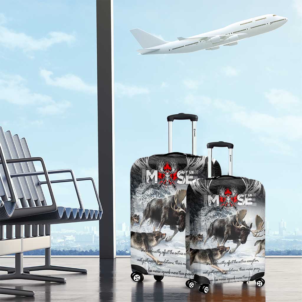 The Wolves Hunting Moose Luggage Cover