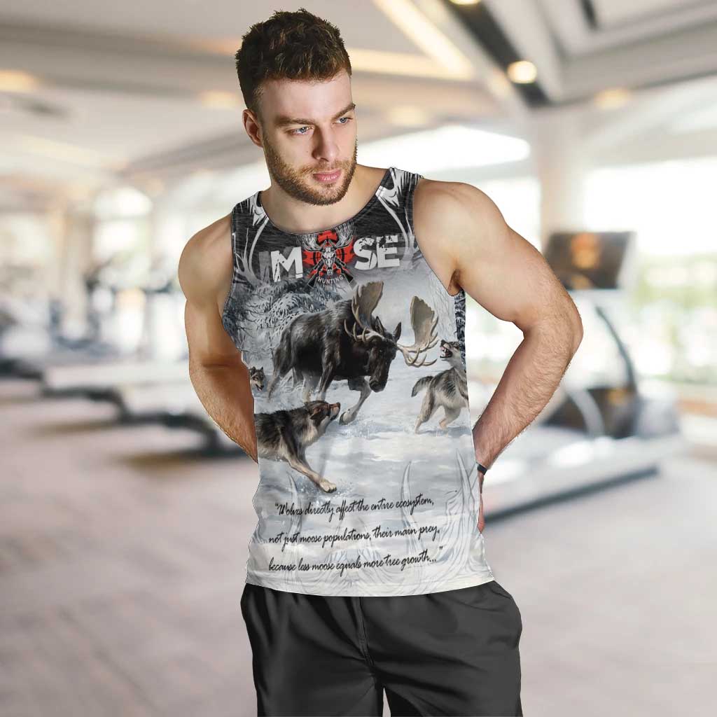 The Wolves Hunting Moose Men Tank Top