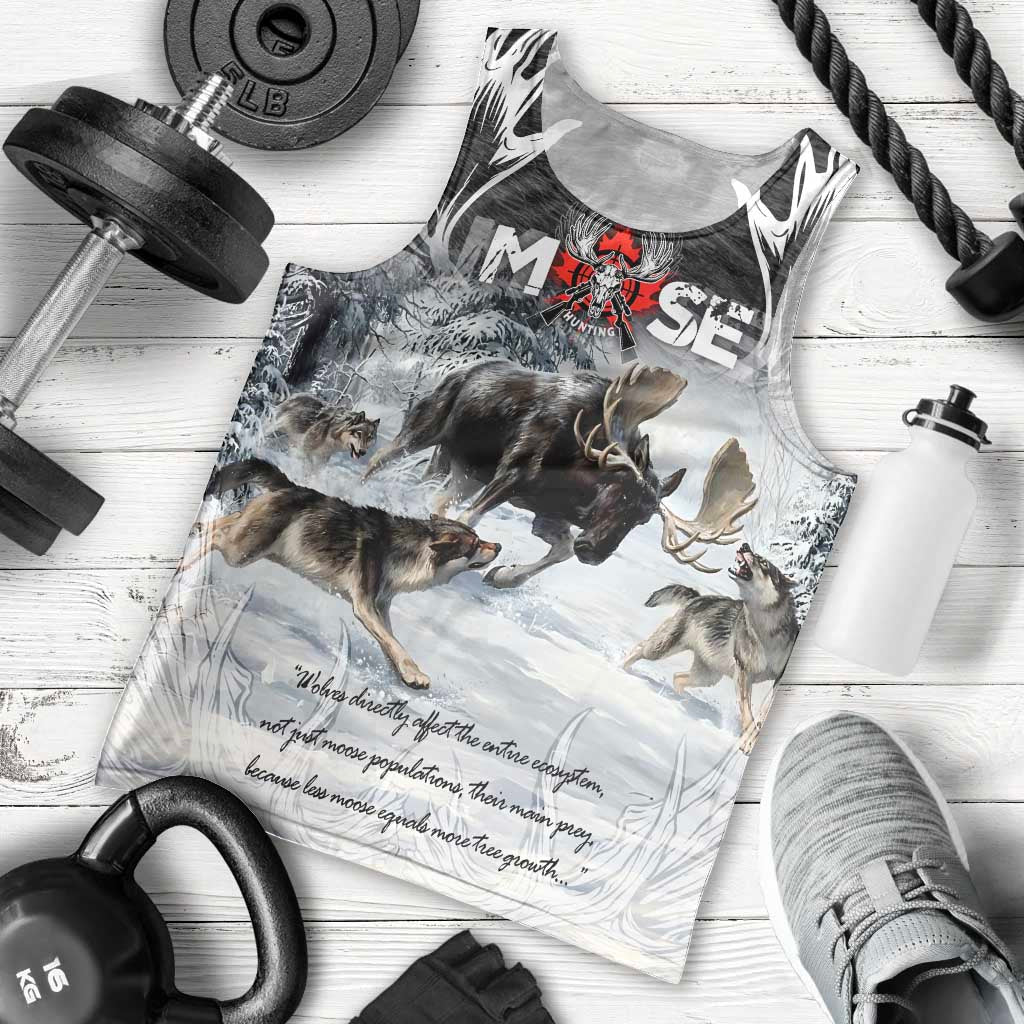 The Wolves Hunting Moose Men Tank Top