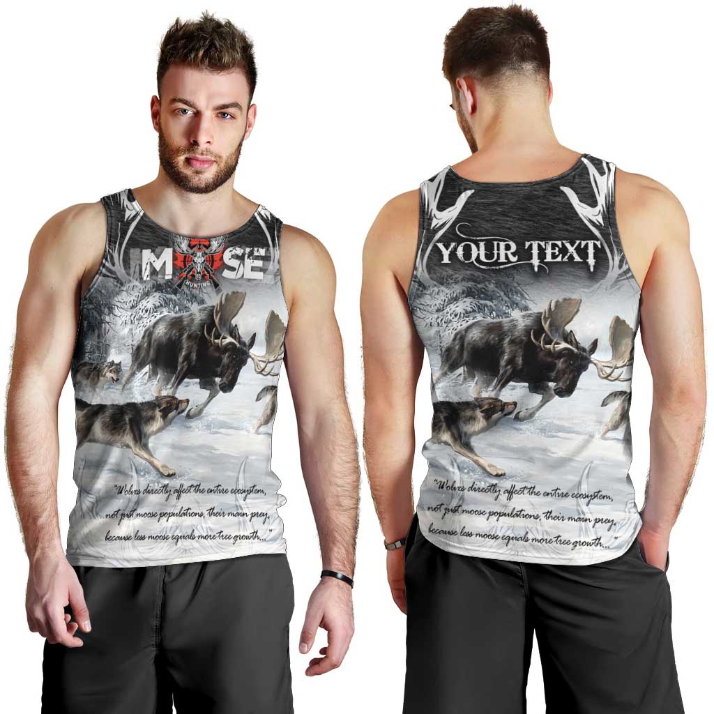 The Wolves Hunting Moose Men Tank Top